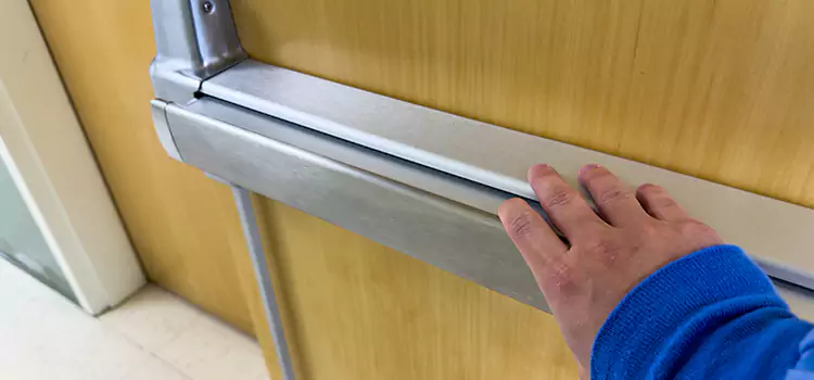 Installing a Push Bar on a Door Colorado Springs